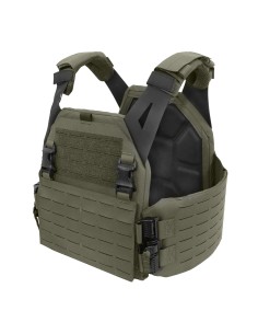 Warrior Laserlõigatud Madala Profiiliga Plaadikandja V1 (Ranger Green)