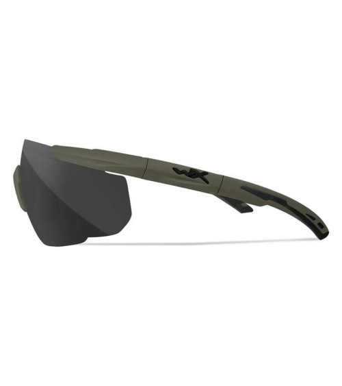 WILEY X - SABER ADVANCED 3 LENSES (SMOKE GREY+CLEAR+Light RUST) with OD GREEN FRAME