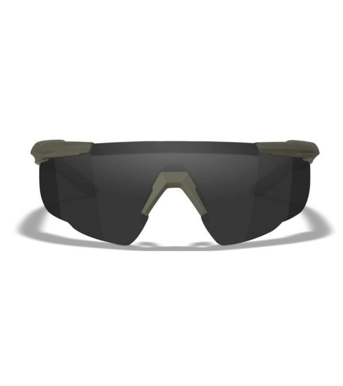 WILEY X - SABER ADVANCED 3 läätsega (SMOKE GREY + CLEAR + LIGHT RUST) OD GREEN raamiga