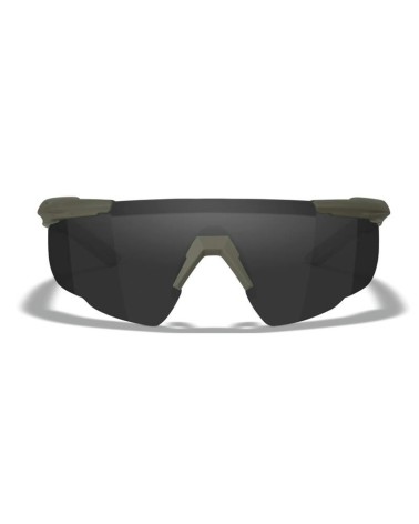 WILEY X - SABER ADVANCED 3 LENSES (SMOKE GREY+CLEAR+Light RUST) with OD GREEN FRAME