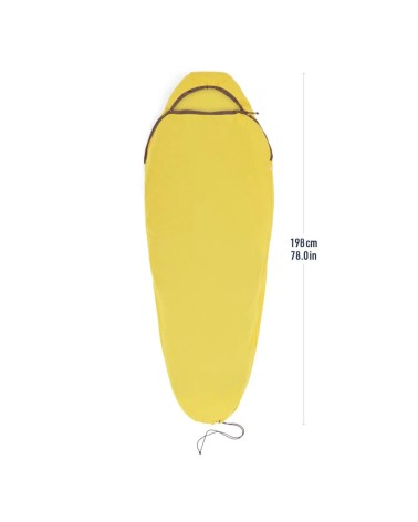 Sea to Summit Reactor magamiskoti sisekott - Muumia w/ Drawcord - C yellow