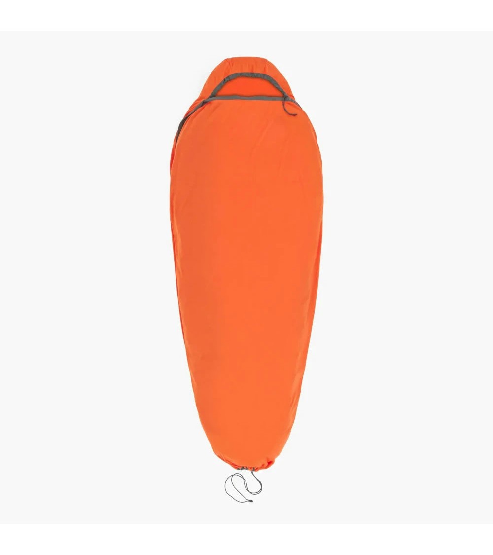 Sea to Summit Reactor Extr. Sleep.Bag Liner Mummy w/Drawcord- S spicy orange