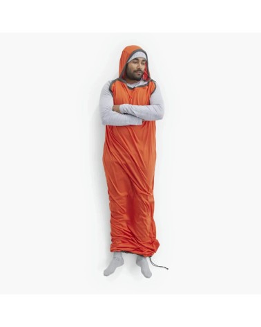 Sea to Summit Reactor Extr. Sleep.Bag Liner Mummy w/Drawcord- S spicy orange