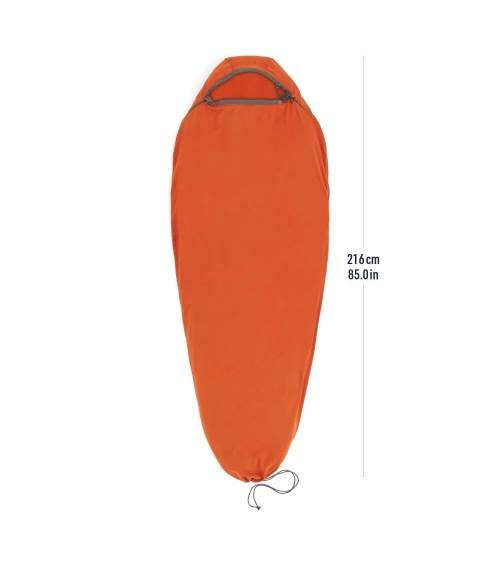 Sea to Summit Reactor Fleece magamiskoti sisekott, mummikujuline, tõmbenööriga - S, picante red