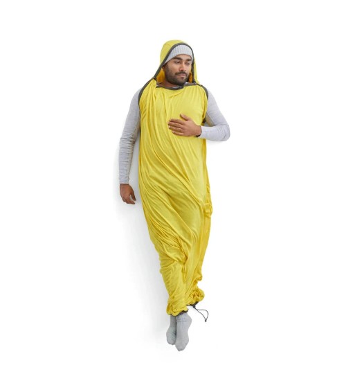 Sea to Summit Reactor magamiskoti sisekott - Mummy w/ Drawcord - S, kollane