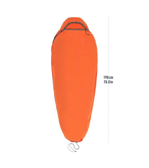 Sea to Summit Reactor Extr. magamiskoti sisemine vooder, mummi kujuga, tõmbenööriga - C spicy orange
