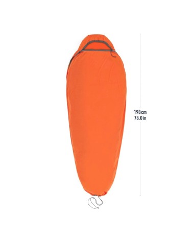Sea to Summit Reactor Extr. Sleep.Bag Liner Mummy w/Drawcord- C spicy orange