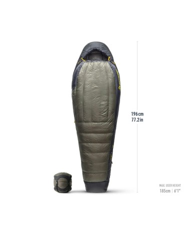Sea to Summit Spark Pro -1C suled magamiskott Long beluga black