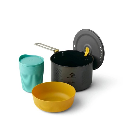 Sea to Summit Frontier UL One Pot Cook Set - [1P] [3 Piece] 2L Pot w/ M Bowl and Ins Mug