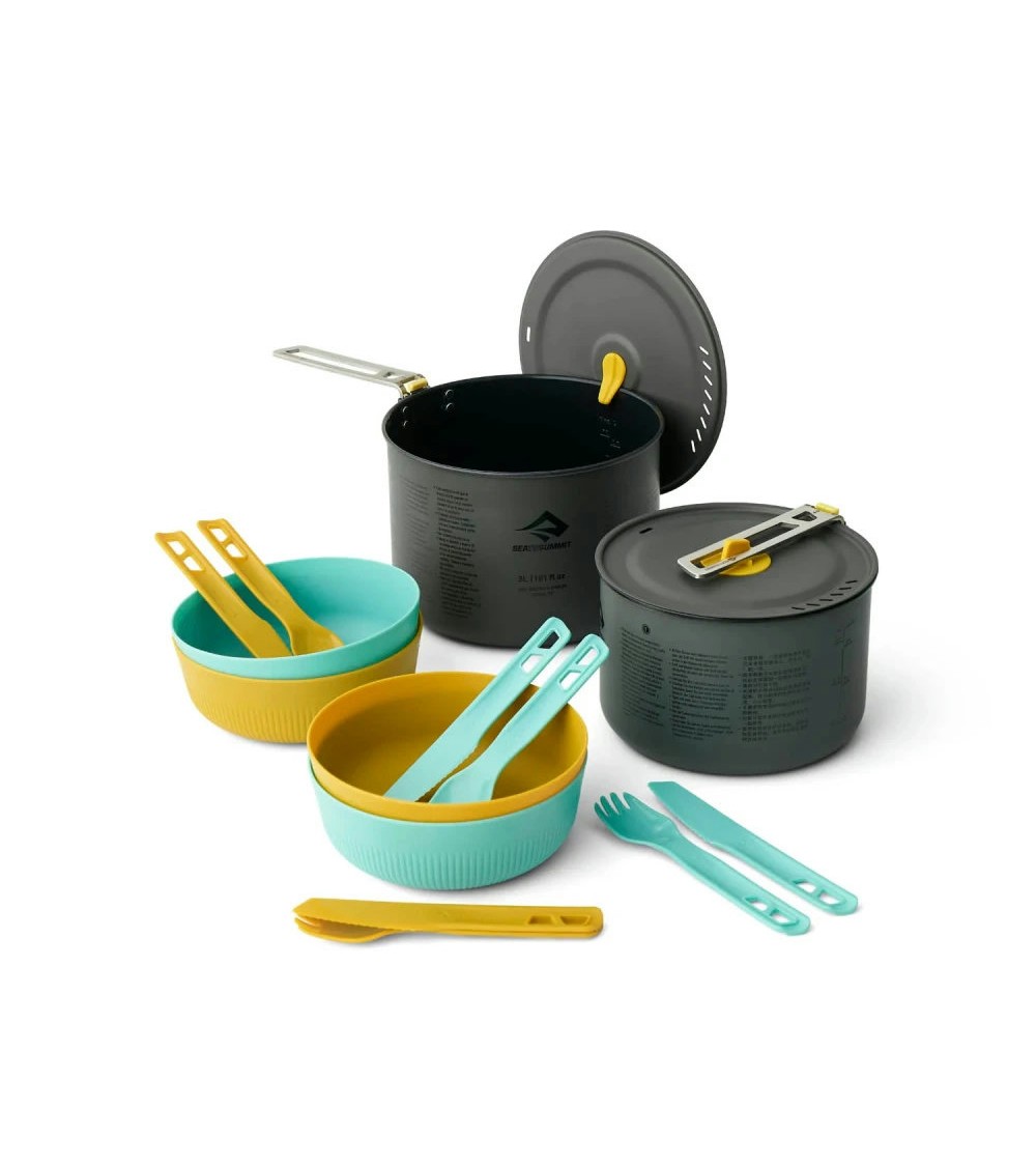 Sea to Summit Frontier UL Two Pot Cook Set - [4P] [14 Piece]