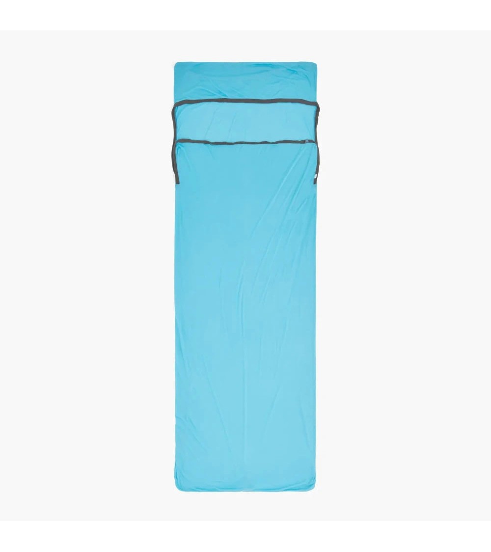 Sea to Summit Breeze Sleeping Bag Liner - Rectangular w/ Pillow Sleeve blue atoll