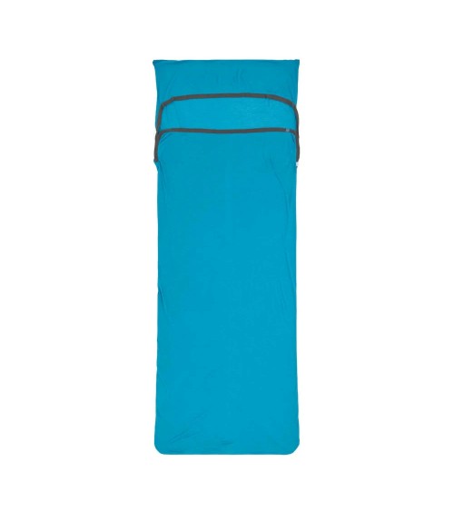 Sea to Summit Breeze Sleeping Bag Liner - Insect Shield w/ Pillow Sleeve blue atoll