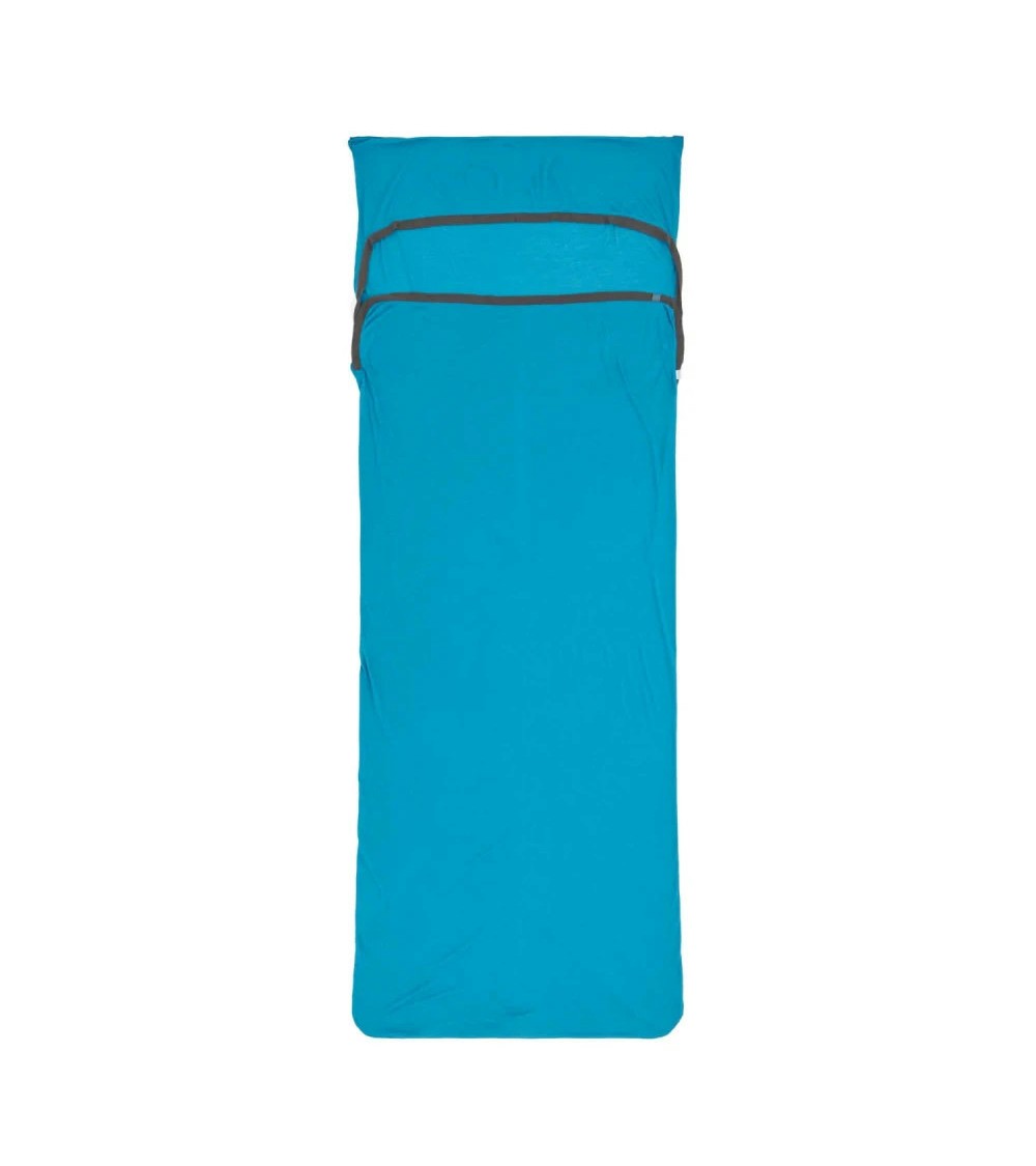 Sea to Summit Breeze magamiskoti sisekott - Insect Shield w/ Pillow Sleeve blue atoll