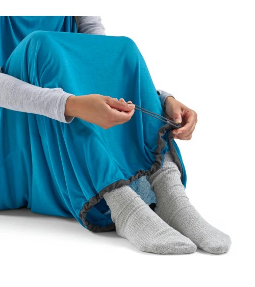 Sea to Summit Breeze Sleeping Bag Liner - Insect Shield w/ Pillow Sleeve blue atoll