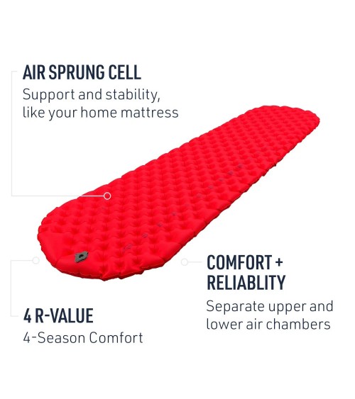 Sea to Summit Comfort Plus Insulated Air Mat Large red
