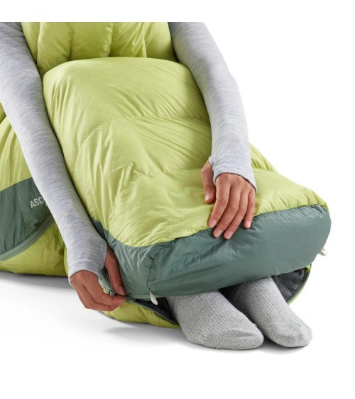 Sea to Summit Ascent Women's -9C Down Sleeping Bag Long celery green