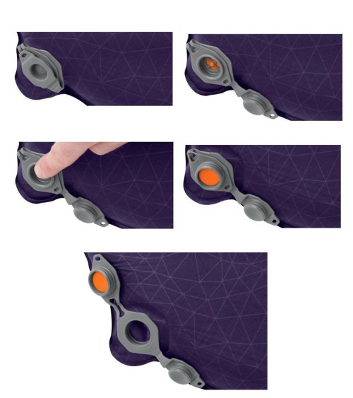 Sea to Summit Comfort Plus Self Inflating Mat naiste suur, blackberry isetäituv matt