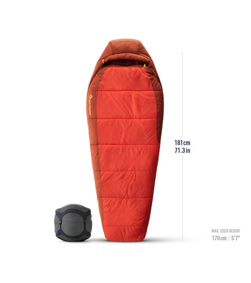 Sea to Summit Hamelin naiste sünteetiline magamiskott -9C Regular spicy orange