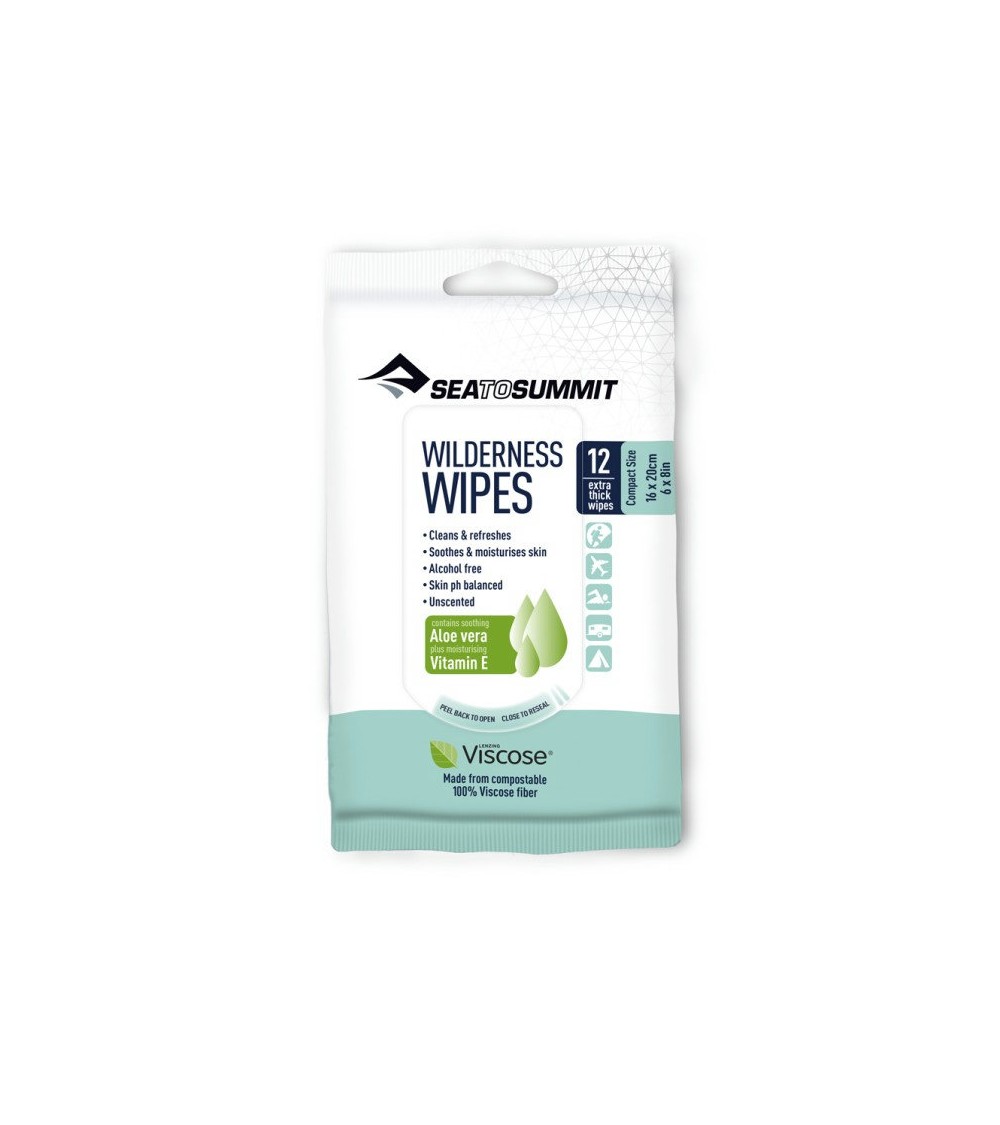 Sea to Summit Wilderness Wipes Compact - 12 salvrätiku pakend