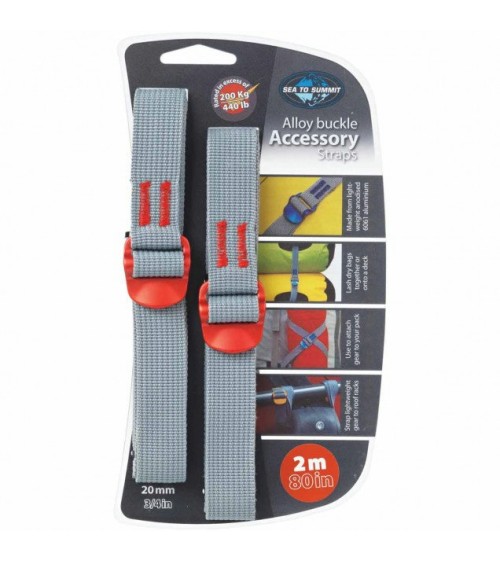 Sea to Summit Accessory Strap 20 mm rihm - 2,0 m punane