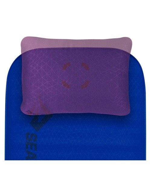 Sea to Summit Comfort Deluxe isetäituv magamismatt Regular Wide tumesinine
