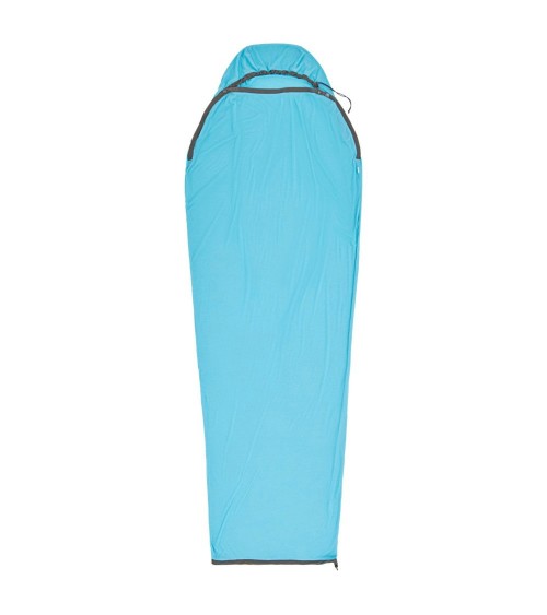 Sea to Summit Breeze Sleeping Bag Liner - Mummy w/ Drawcord - S blue atoll