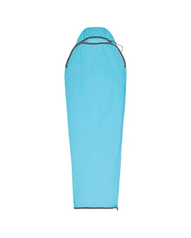Sea to Summit Breeze Sleeping Bag Liner - Mummy w/ Drawcord - S blue atoll