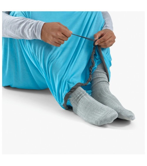 Sea to Summit Breeze Sleeping Bag Liner - Mummy w/ Drawcord - C blue atoll