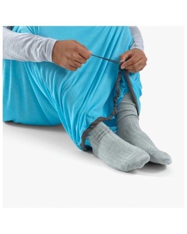 Sea to Summit Breeze Sleeping Bag Liner - Mummy w/ Drawcord - C blue atoll