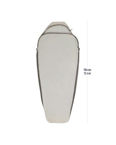 Sea to Summit Silk Blend Sleeping Bag Liner - Mummy - Crd- S grey