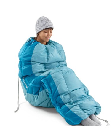 Sea to Summit Traveller 7C Down Sleeping Bag Long aqua sea blue