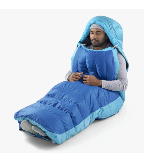 Sea to Summit Trek -9C Down Sleeping Bag Long snorkel blue