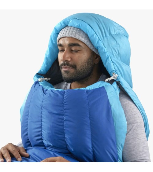 Sea to Summit Trek -9C Down Sleeping Bag Long snorkel blue