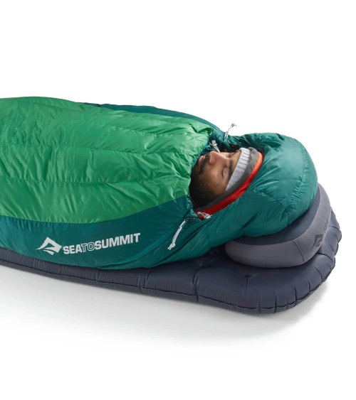 Sea to Summit Ascent -1C Down Sleeping Bag Regular rain forest green