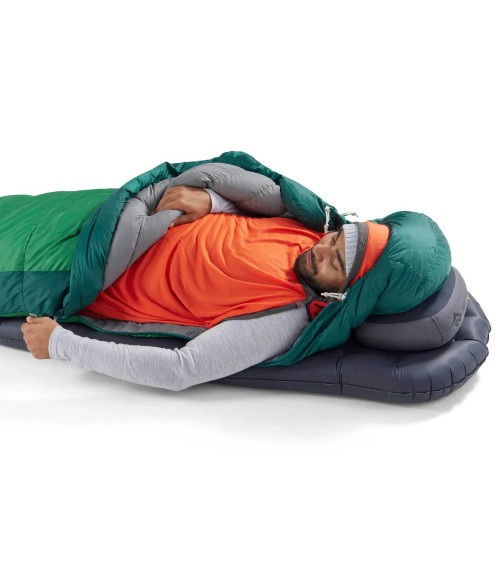 Sea to Summit Ascent -1C Down Sleeping Bag Regular rain forest green