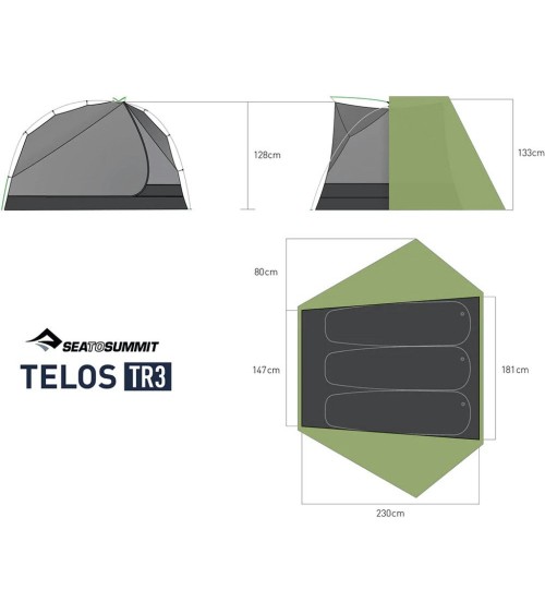 Sea to Summit Telos Evo telk - TR3