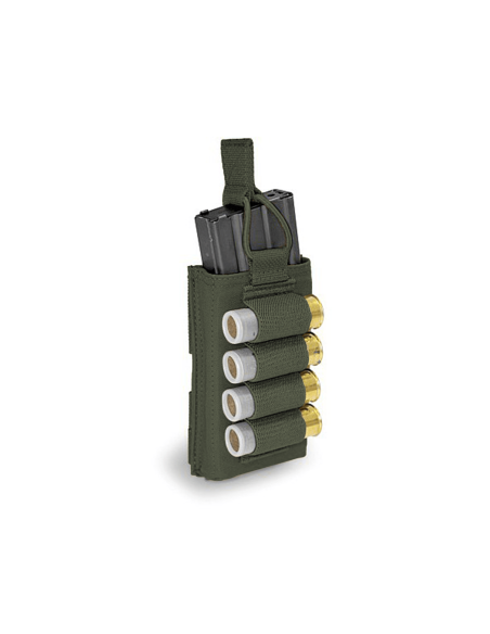 Warrior M4 SINGLE Open Mag Pouch With Shotgun Strip (olive)