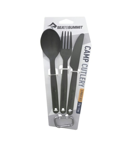 Sea to Summit Camp Cutlery Set - 3-osaline komplekt, Charcoal
