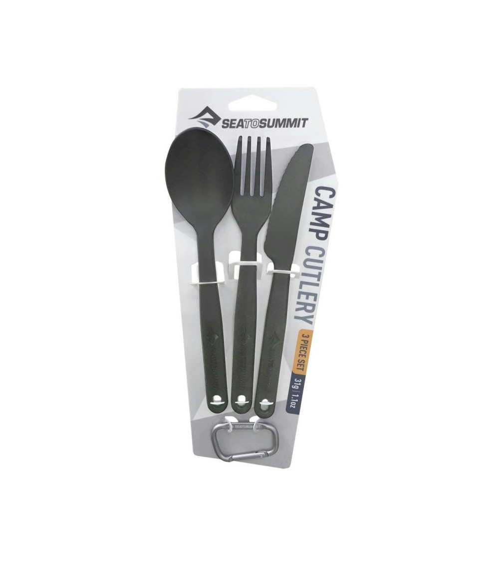 Sea to Summit Camp Cutlery Set - 3-osaline komplekt, Charcoal