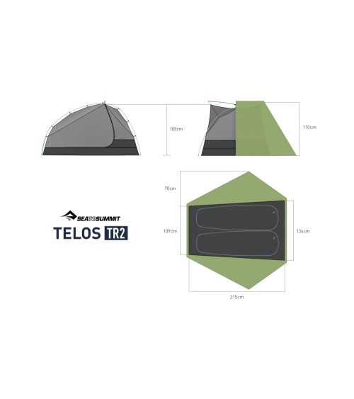 Sea to Summit Telos TR2 green