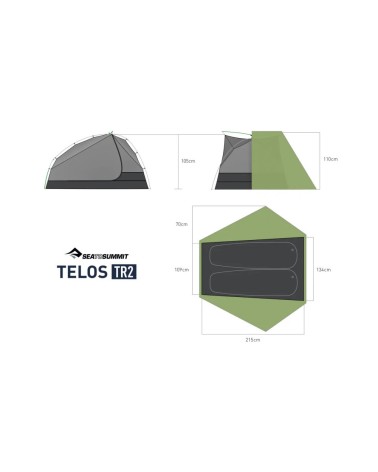 Sea to Summit Telos TR2 roheline telk
