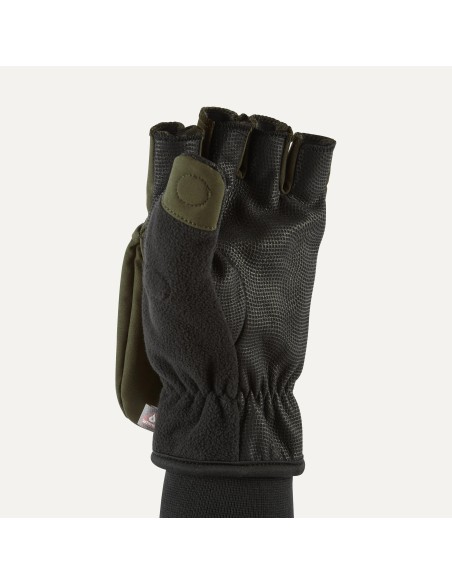 Sealskinz Windproof Cold Weather Convertible Mitt (olive/black)