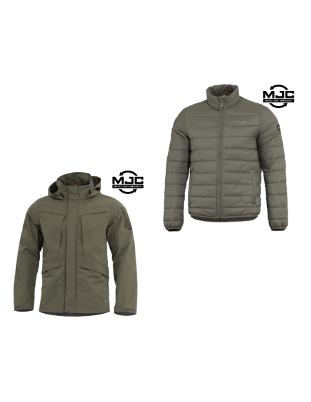 Pentagon Hurricane + Nucleus Jacket Set (size L / RAL7013)