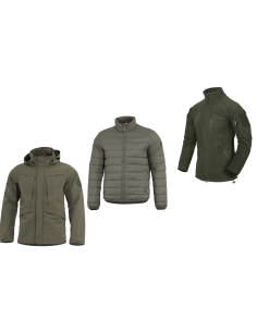 Pentagon Hurricane + Nucleus + Helikon-Tex Alpha Tactical Set (size S / green)