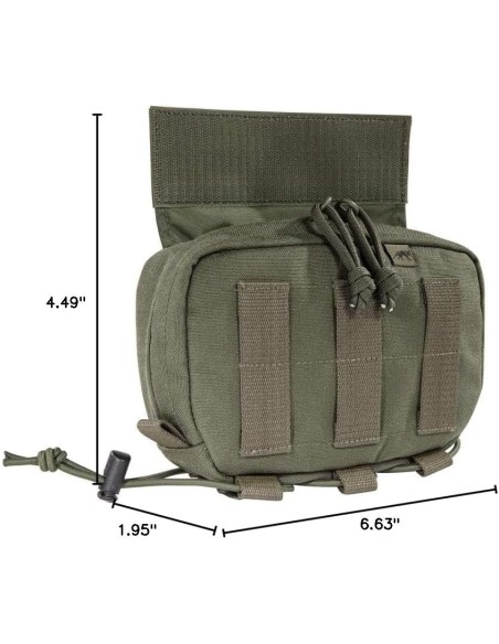 Tasmanian Tiger TAC Pouch 12 Drop Down Utility Pouch (IRR / Ranger Green)