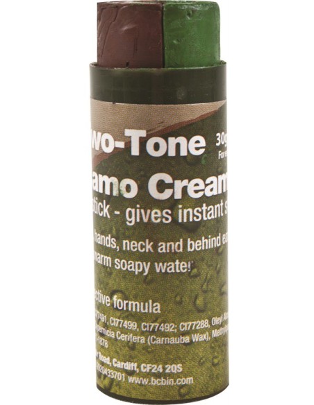 Bushcraft maskeerimispulk 30g, roheline-must