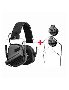 Steelcore Earmor M31Plus Aktiivklapid + ARC Rail Adapterid (must)